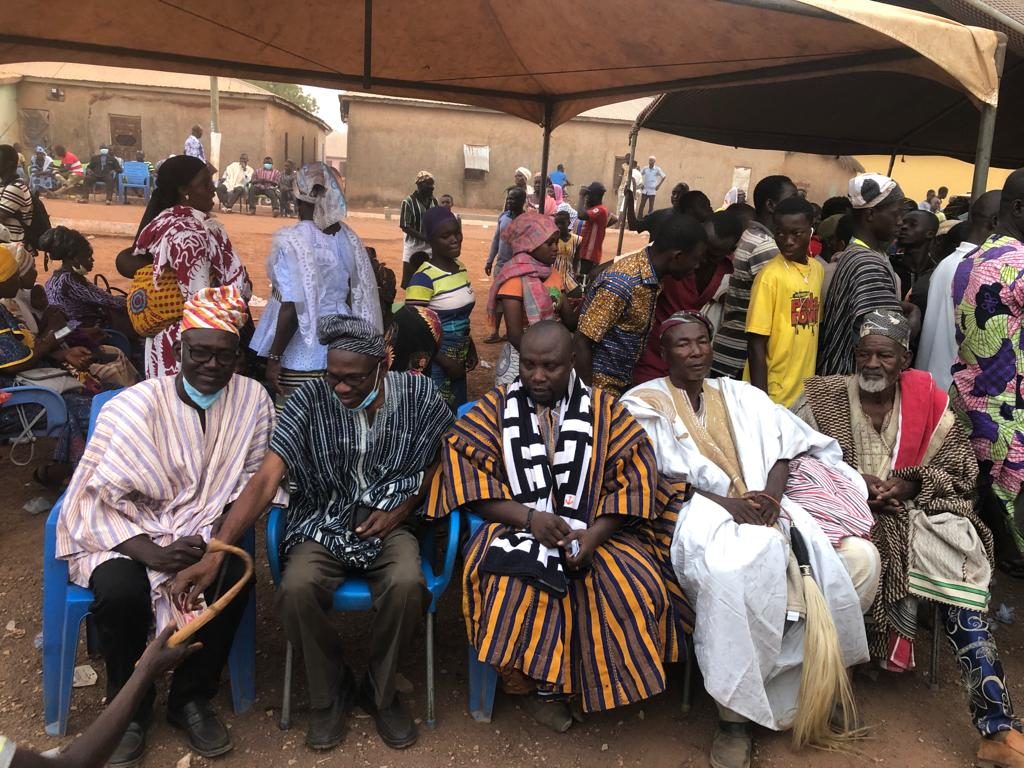 With the local community