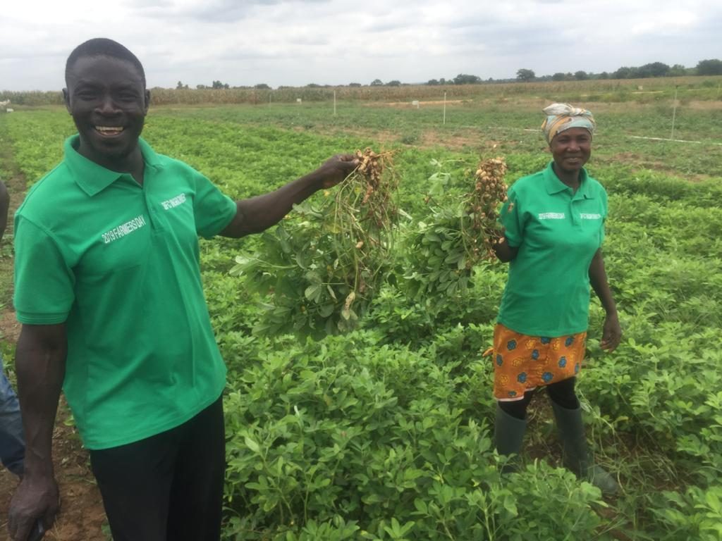 Team in field